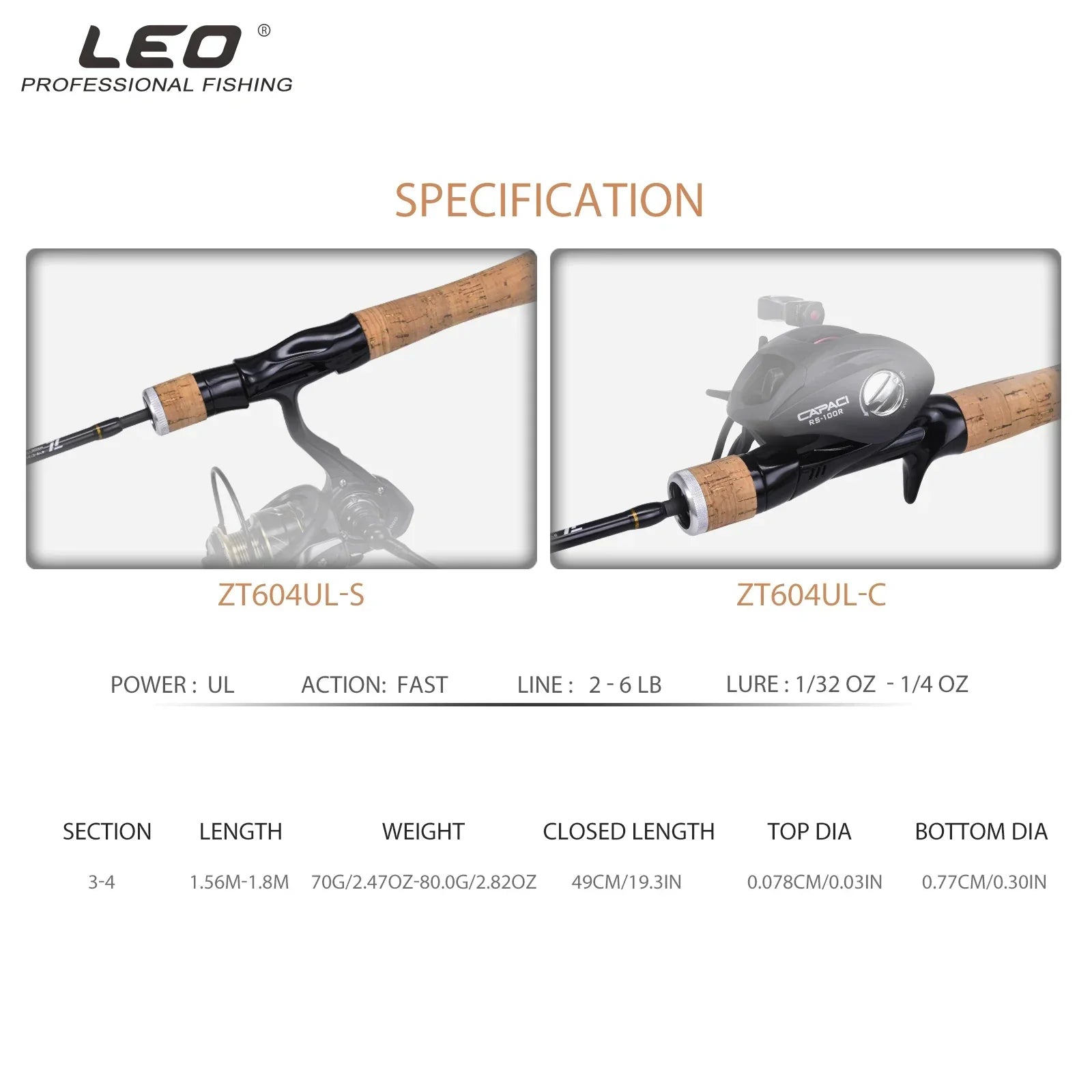 LEOFISHING Carbon Fishing Lure SpinnWinter